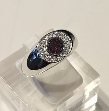 Apex Series – Sterling Silver Ruby Ring