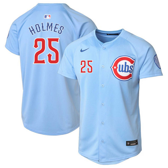 Chicago Cubs Clay Holmes Nike Youth Blues Alternate 2 Home Run Jersey