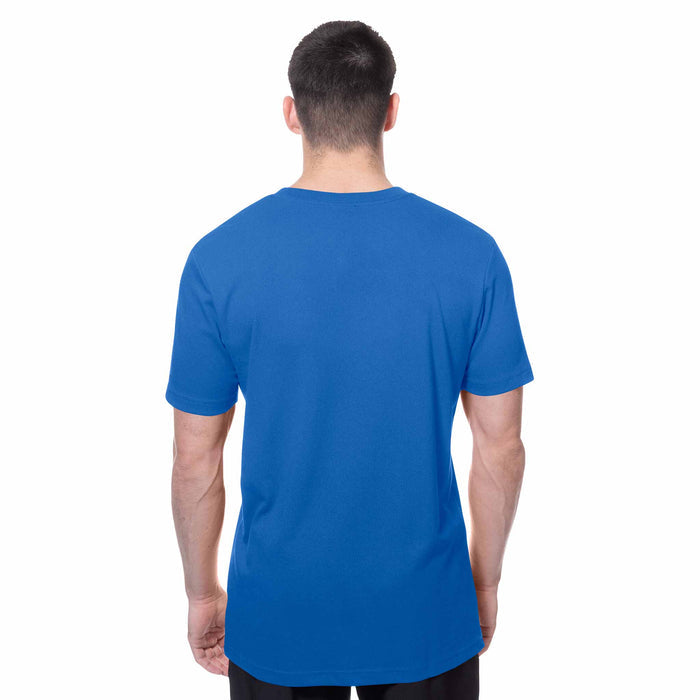Chicago Cubs New Era Royal Blue Throwback Short Sleeve T-Shirt