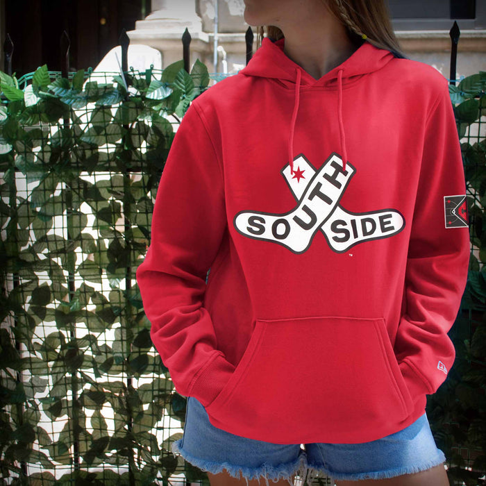 Chicago White Sox New Era 2025 City Connect Double Sock Logo Hooded Sweatshirt