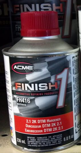 Finsh 1 2 K HS Urethane Primer DTM Prime Hardener only FH416 8oz