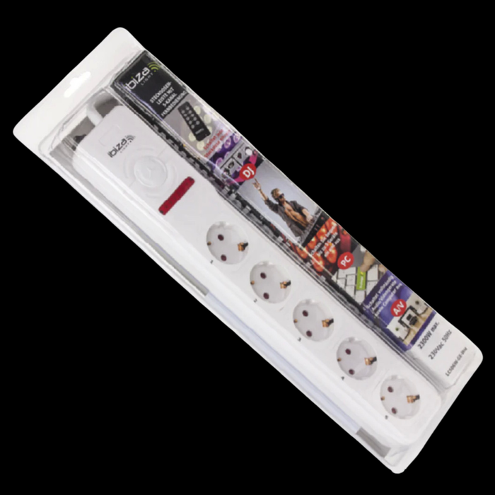 IBIZA SOUND LC-506-W-GE Steckdosenleiste