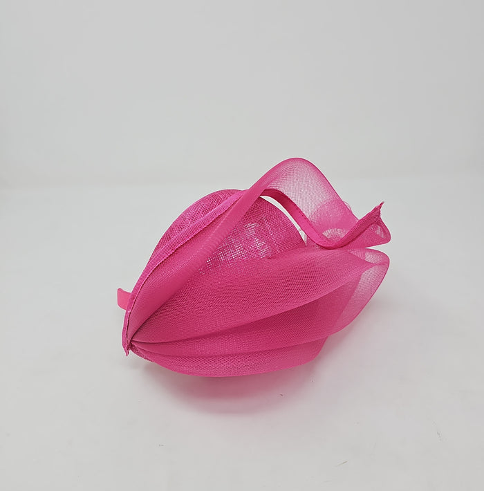Lipstick Pink Mesh Stacked Net Hairband Fascinator