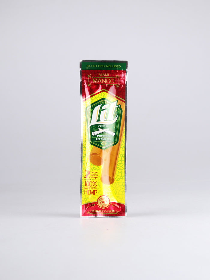 Lit Culture Hemp Wrap 2pk | Miami Mango-Image 2