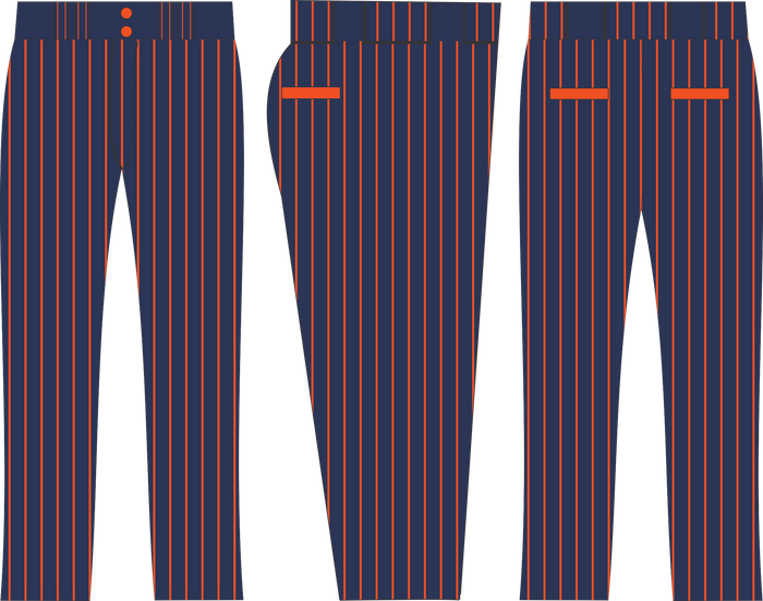 Mahler Navy Pinstripe Pants