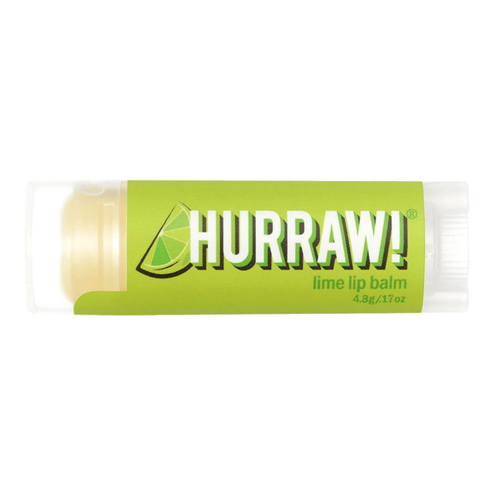 Tube of lime organic lip balm.