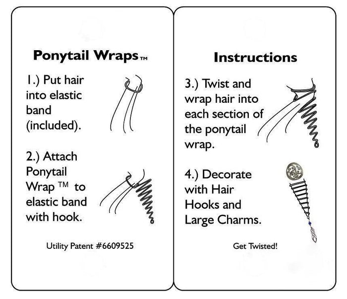 How to wear Ponytail Wrap – Holographic Hot Pink 12" Adjustable Holder step by step