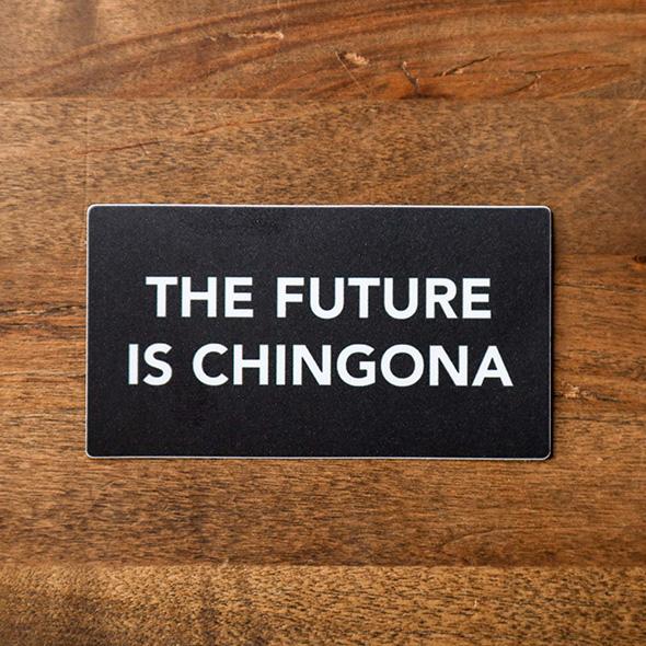 the future is chingona sew bonita sticker