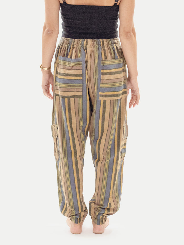 Unisex Cotton Cargo Pants | Sage-Image 3