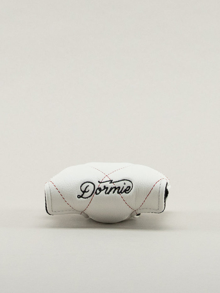 White Quilted Center Shafted Mallet Cover (Redline)