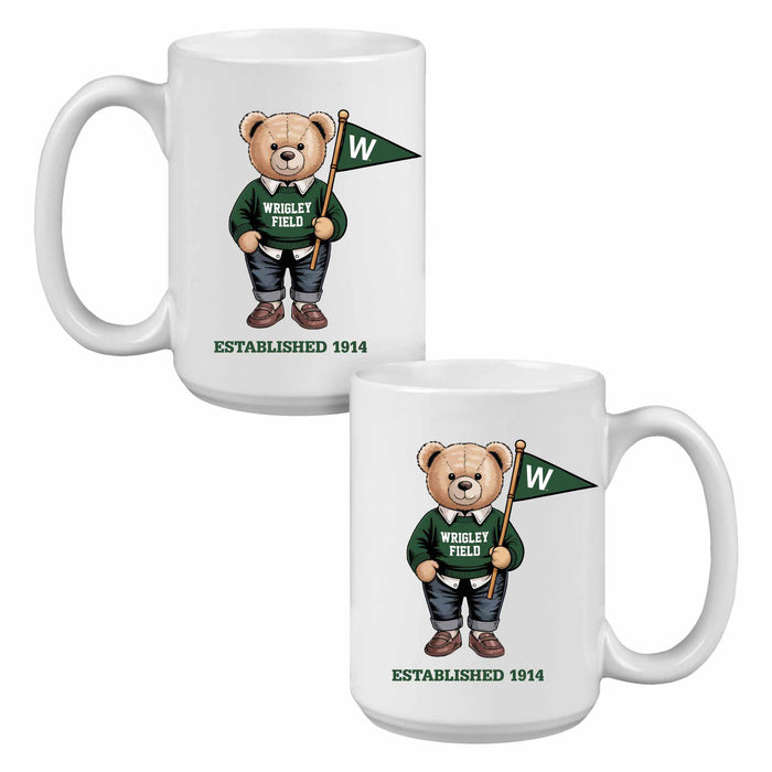 Wrigley Field Teddy Bear 1914 Ceramic Coffee Mug