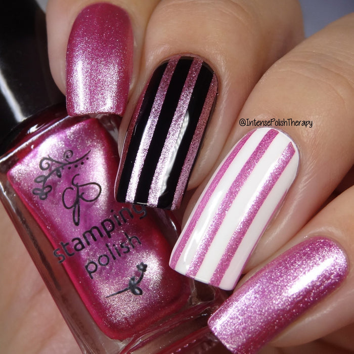 #094 -  Passionate Pink | Clear Jelly Stamping Polish