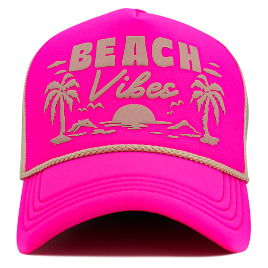 1628 - Beach Vibes Hat - Hot Pink