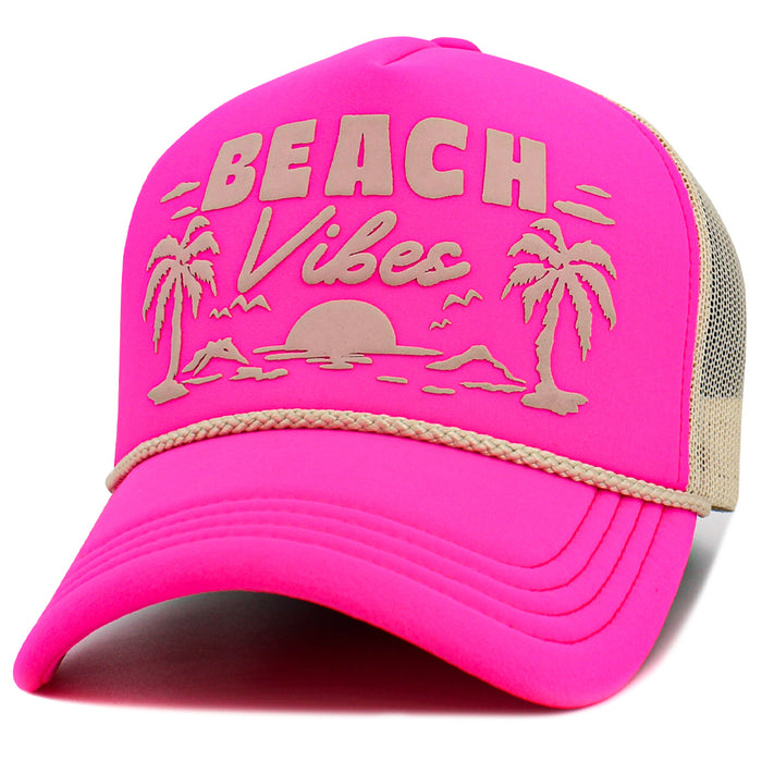 1628 - Beach Vibes Hat - Hot Pink