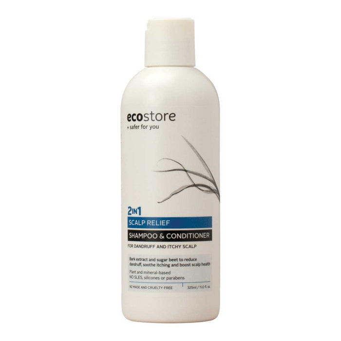 Ecostore Volume & Shine Shampoo bottle on a white background.