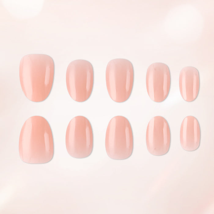 32 pieces of shiny light peach powder
