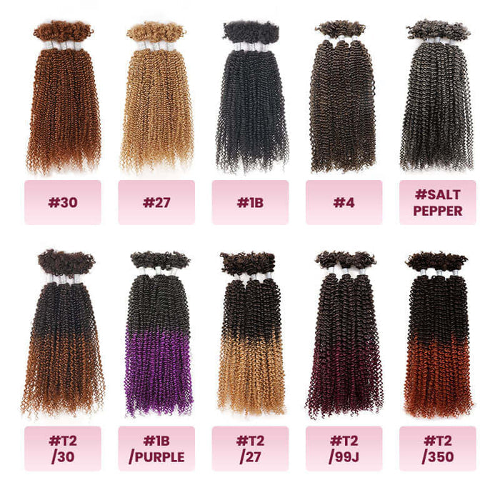 afro kinky bulk twist color chart