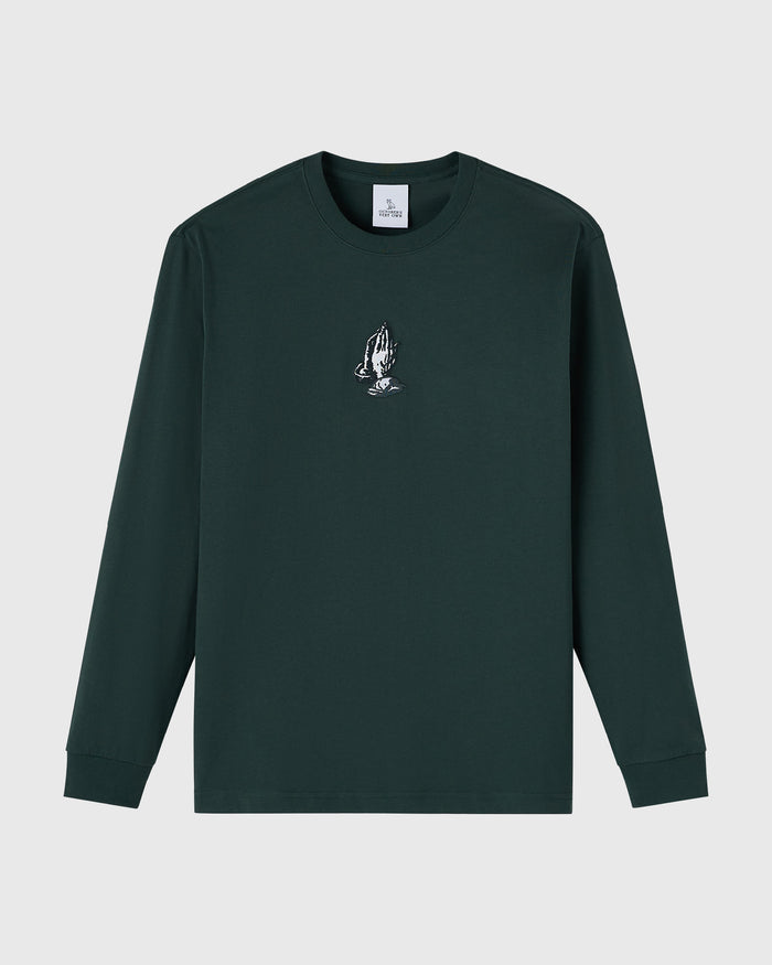 6 God Long-Sleeve Tee - Midnight Green