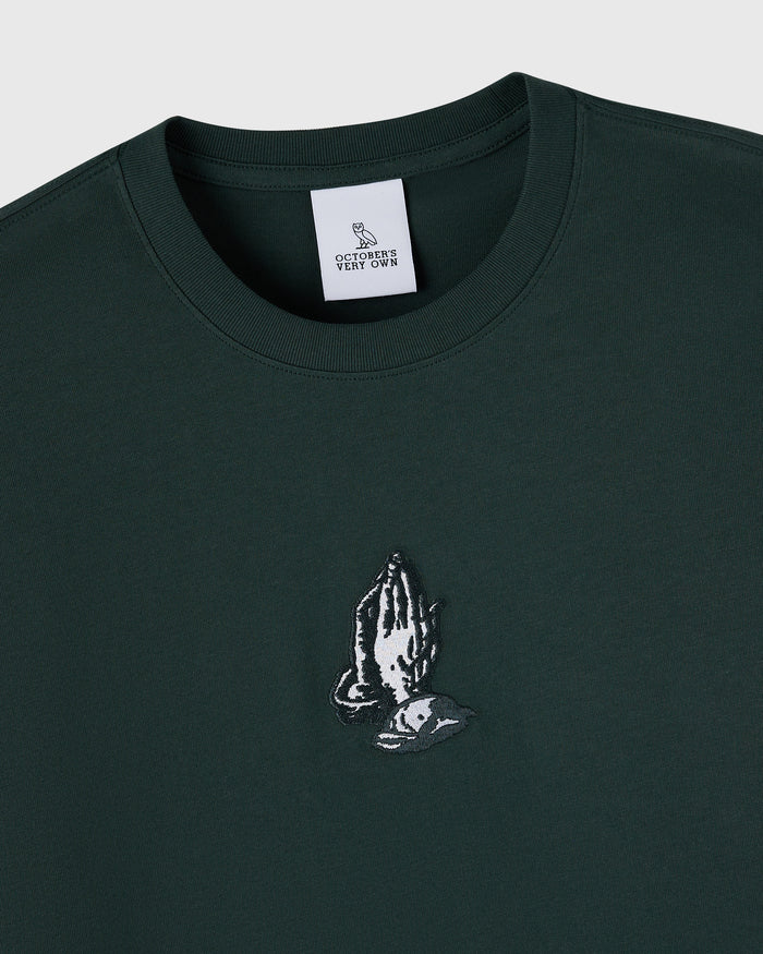 6 God Long-Sleeve Tee - Midnight Green