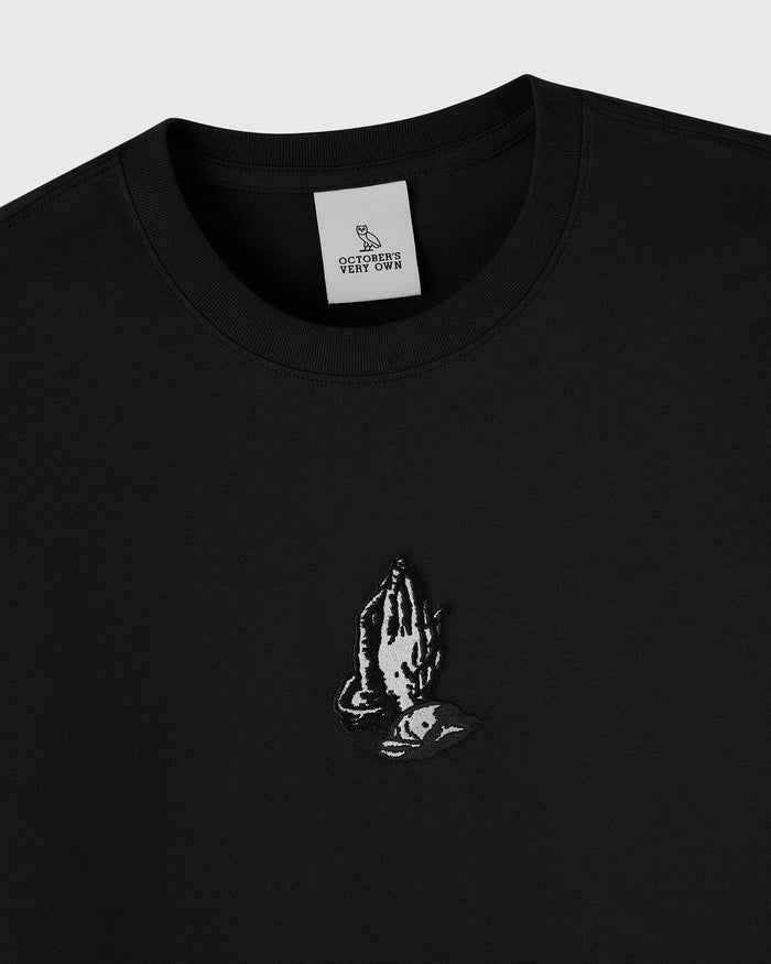 6 Gold Long-Sleeve Tee - Black