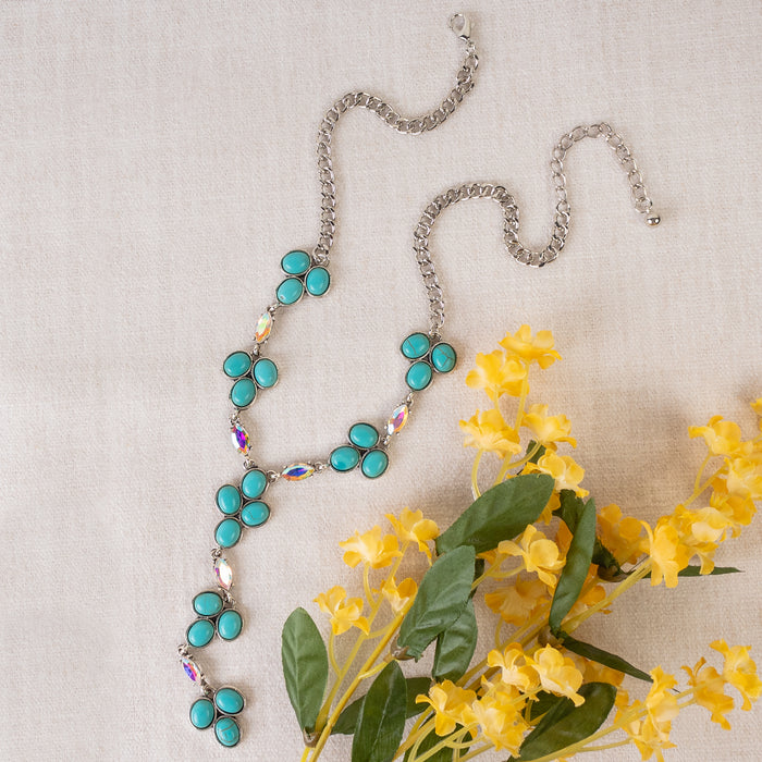 92131 - Squash Blossom Necklace - Turquoise