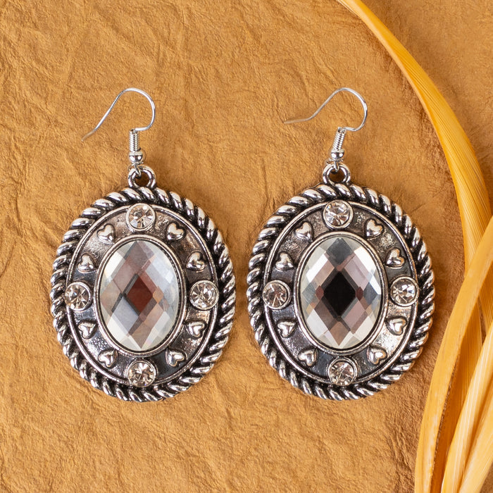 93321 - Squash Blossom Earrings - Clear