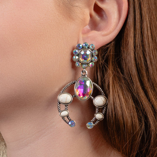 93330 - Squash Blossom Earrings - Ivory
