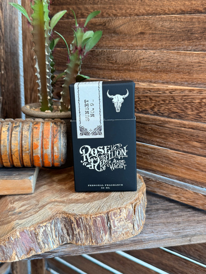 Dark blue personal fragrance perfume box with white bull graphic, 50 mL