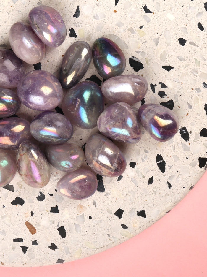 Amethyst Aura - Tumbled | One Colour-Image 1