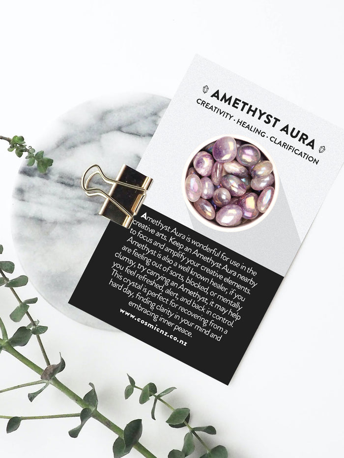 Amethyst Aura - Tumbled | One Colour-Image 2