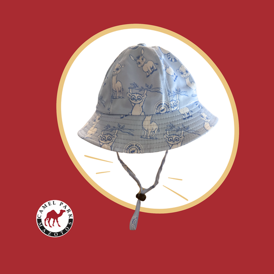 Animal-Themed Blue Bucket Hat (for kids)