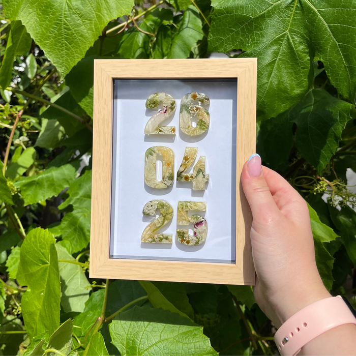 Anniversary Date Frame - Wood 5x7”