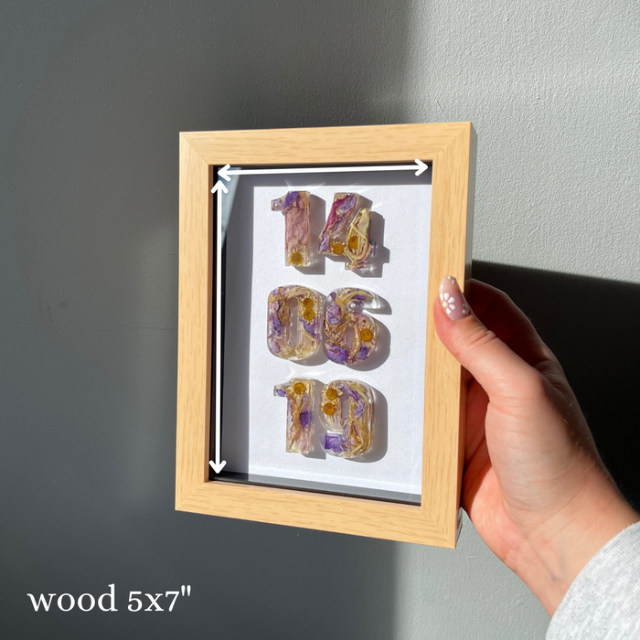 Anniversary Date Frame - Wood 5x7”