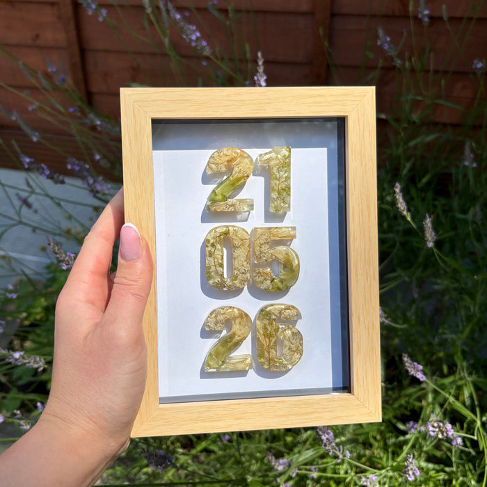 Anniversary Date Frame - Wood 5x7”