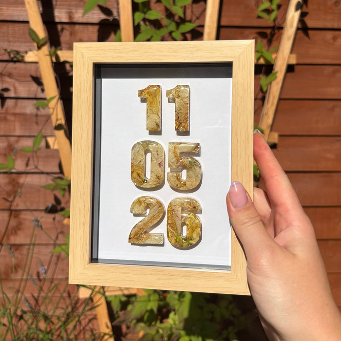 Anniversary Date Frame - Wood 5x7”
