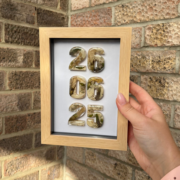 Anniversary Date Frame - Wood 5x7”
