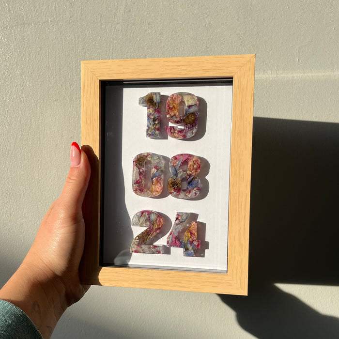 Anniversary Date Frame - Wood 5x7”