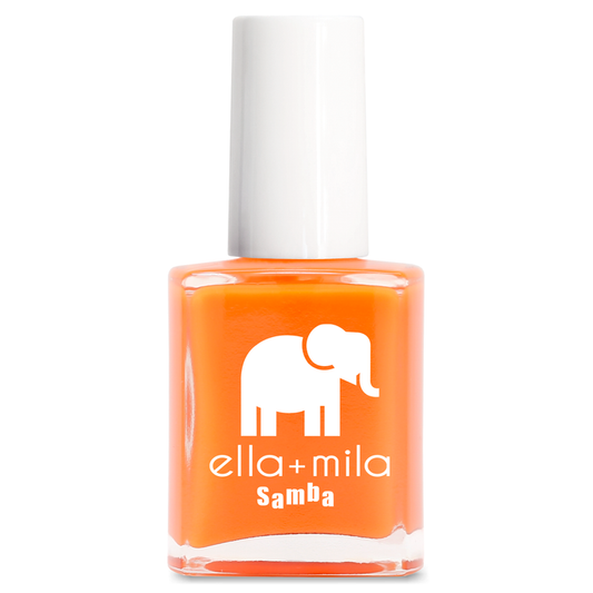 Aperol Spritz vivid neon orange nail polish bottle – ella+mila