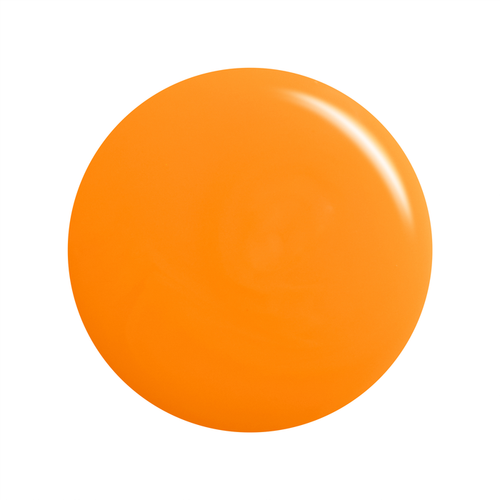 Aperol Spritz vivid neon orange nail polish color swatch