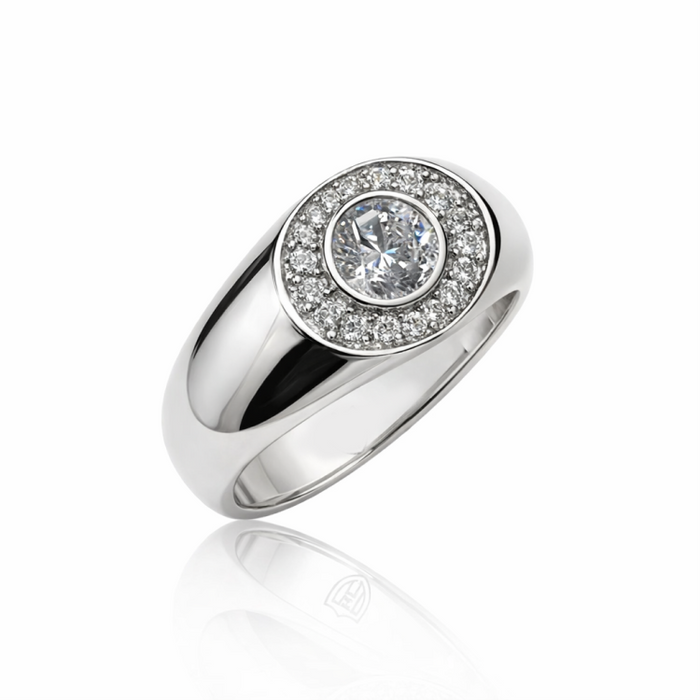 Apex Series – Sterling Silver Diamond Ring