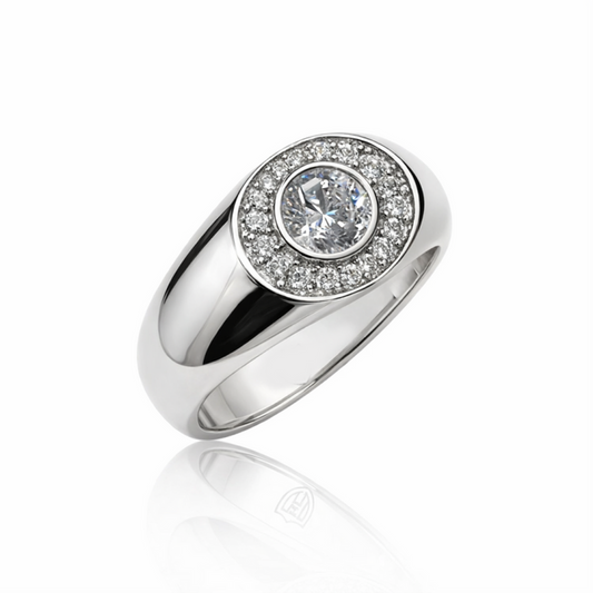 Apex Series – Sterling Silver Diamond Ring