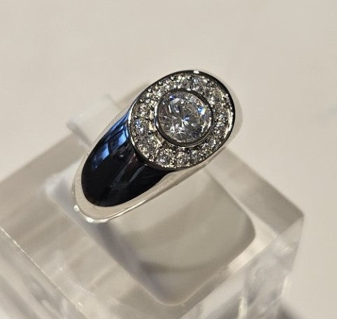 Apex Series – Sterling Silver Diamond Ring