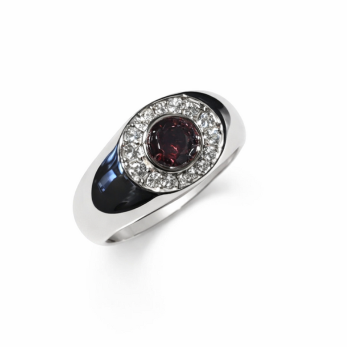 Apex Series – Sterling Silver Ruby Ring