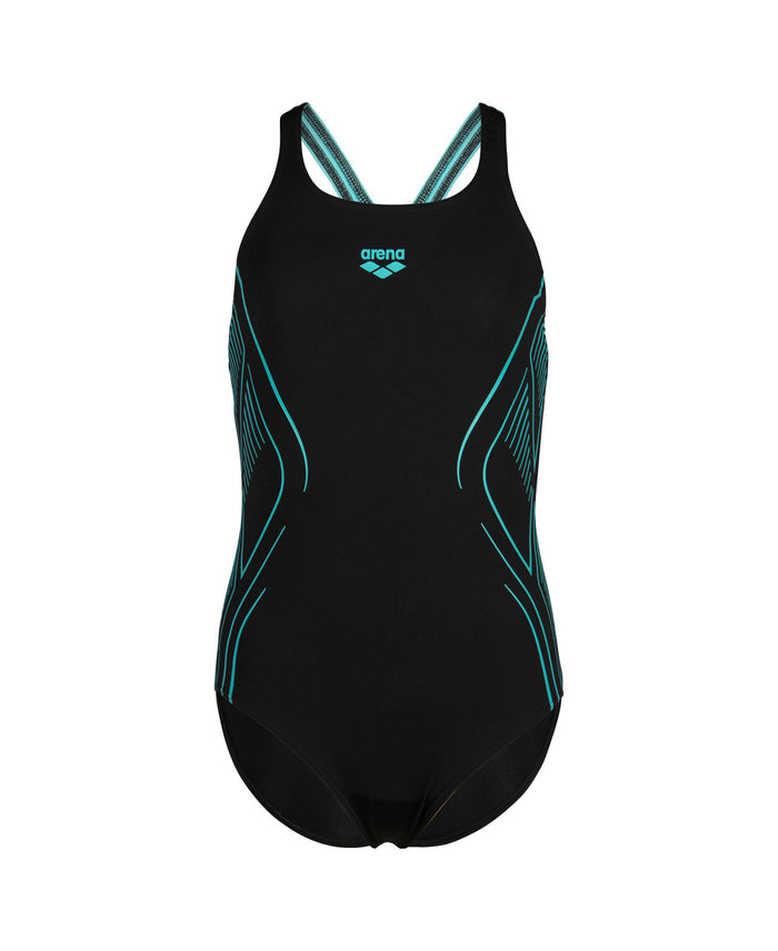 ARENA REFLECTING SWIMSUIT SWIM PRO BACK - BLACK