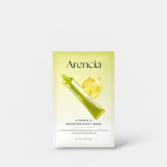 Arencia Vitamin C Booster Shot Mask (1 Sheet) قناع أرينسيا المعزز بفيتامين سي - Princess Cosmetics Qatar