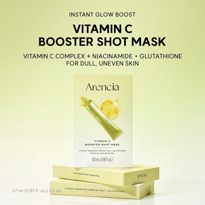 Arencia Vitamin C Booster Shot Mask (1 Sheet) قناع أرينسيا المعزز بفيتامين سي - Princess Cosmetics Qatar