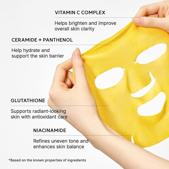 Arencia Vitamin C Booster Shot Mask (1 Sheet) قناع أرينسيا المعزز بفيتامين سي - Princess Cosmetics Qatar