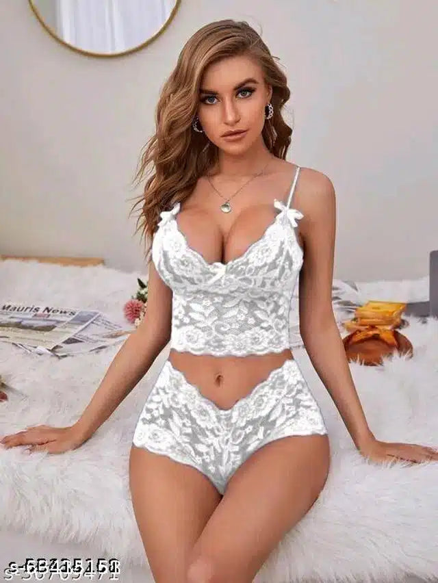 Babydolls for Women (White, S) (Set of 1)
