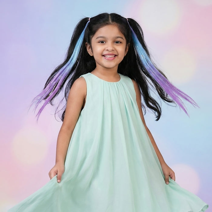 Barbie Gotta Glow! Hair Extensions – Set of 2 - Aqua Pixie
