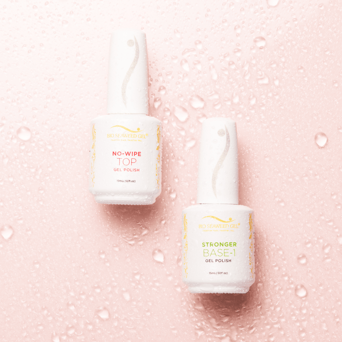 Base-1 and No-Wipe Top Gel Polish Dual Pack